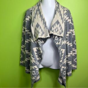 Mossimo Supply Aztec print open cardigan size M